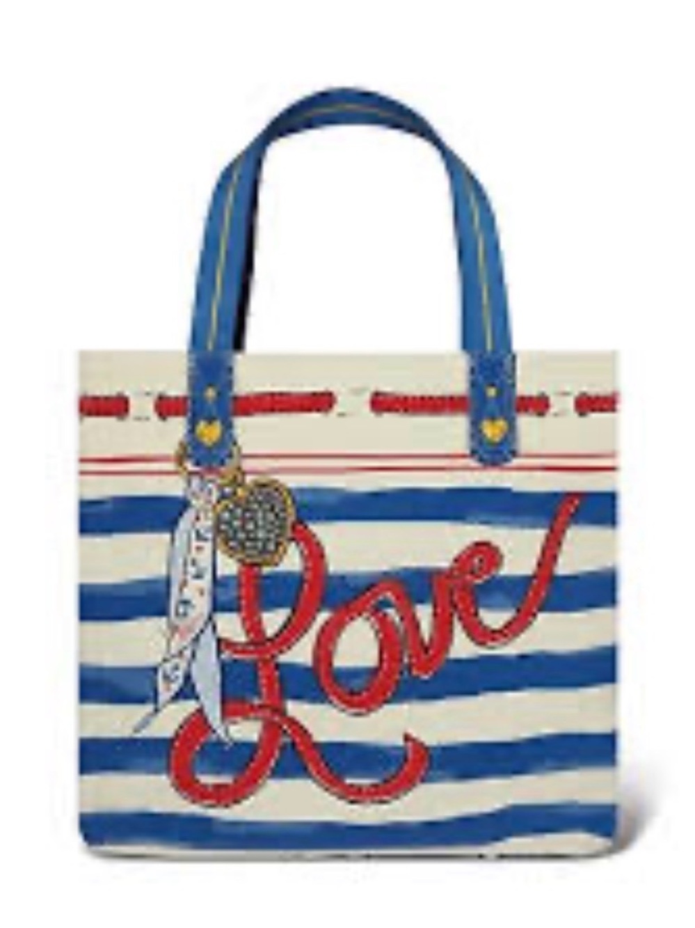 Brighton Striped Love Can as Tote - NWT - Picture 2 of 5